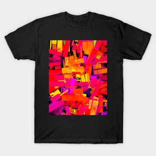 Confetti Cannons Colorful Geometric Print T-Shirt